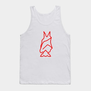 Bat Boys Logo - Red Tank Top